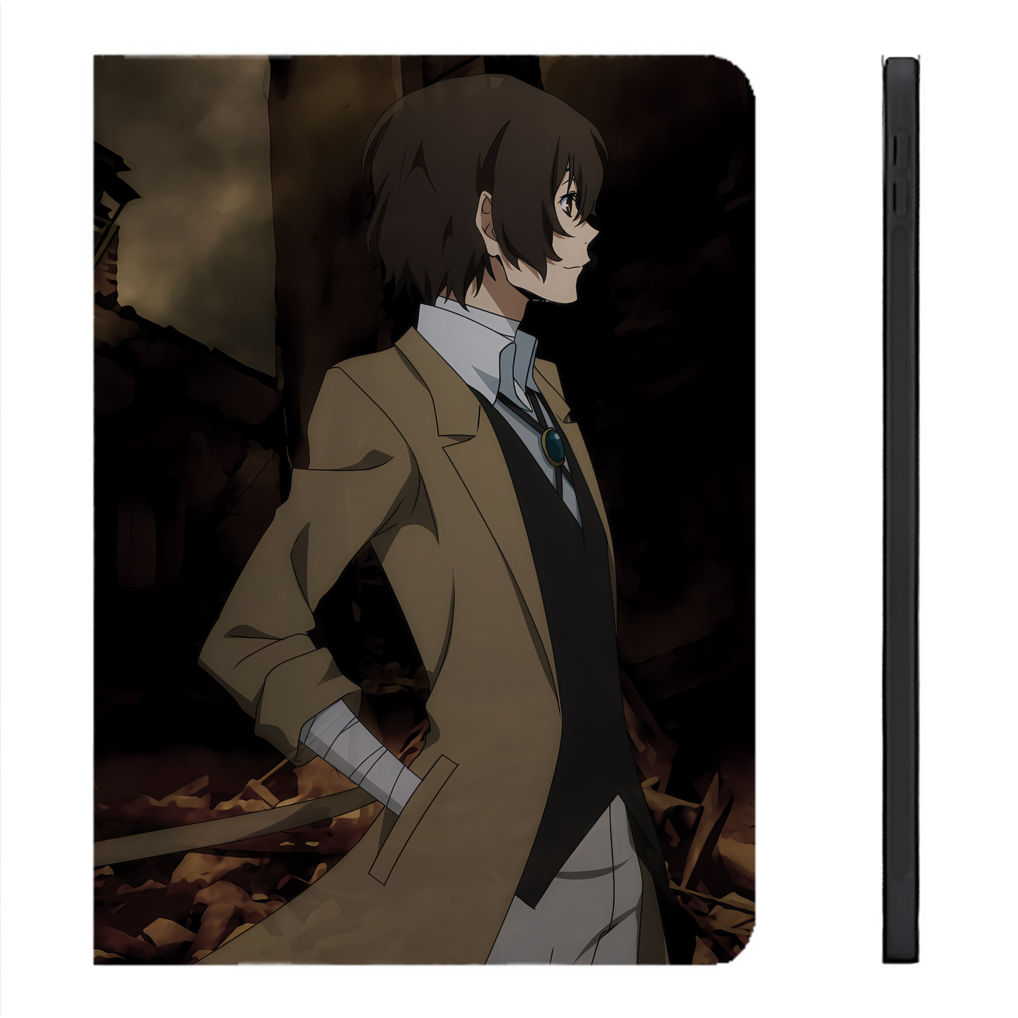 （画像用） 文豪ストレイドッグス Bungo Stray Dogs IPadケース ペンホルダー付き ブックスタイルデザイン